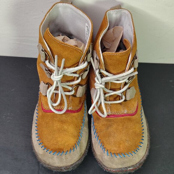 Sorel Joplin Boots Womens Size 9 Brown Leather Stitched Toe Moccasin Booties - Picture 6 of 11